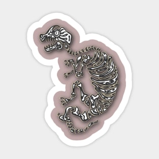 Long Sleep Dino Sticker